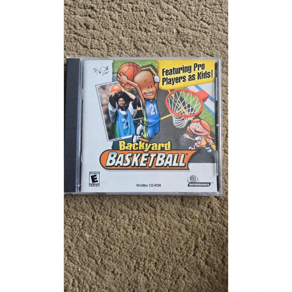 Backyard Basketball PC Mac CD-ROM 2001 Infogrames Kevin Garnett Retro Video Game